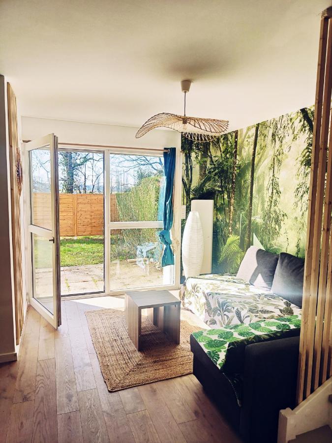 Beau Duplex Familial Avec Jardin Cloture Appartement Douvaine Buitenkant foto